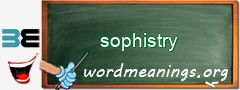 WordMeaning blackboard for sophistry